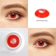 Линзы цветные без диоптрий красные Pure Red + контейнер для хранения - изображение 5