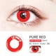 Линзы цветные без диоптрий красные Pure Red + контейнер для хранения - изображение 7