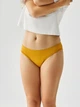 Менструальные трусики MammyKo. Tencel TM + шерсть мериноса + мембрана. Низкая посадка. Горчичные. Размер 3XL. 3 капли. Белье для менструации и недержания, для месячных. - изображение 1