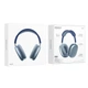 Наушники беспроводные с микрофоном bluetooth Borofone Elegant BT headphones BO22 |BT5.3, AUX/TF| Синий - изображение 5