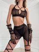 Еротичний комплект білизни VERY HOT, Чорний, L - зображення 7