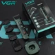 Аккумуляторная беспроводная машинка для стрижки волос VGR V-696 с LED дисплеем и ТУРБО режимом - изображение 7
