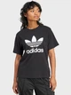 Футболка хлопковая женская Adidas Originals Trefoil Tee IR9533 2XS Black (4066757201660) - изображение 1