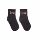 Шкарпетки з принтом Love короткі чорні безшовні ORGANIC cotton JILL ANTONY 35-37 арт. 31007 - зображення 1