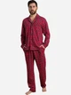 Піжама (кофта + штани) чоловіча бавовняна Leinle Family Look 1608 XL Червона (4821608169145) - зображення 1