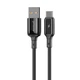 Кабель Proove Flex Metal USB на Type-C 2.4A (1m) Black - зображення 1