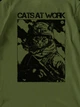 Футболка женская Dubhumans Cats at Work Хаки L (CAW-TW-KH-L) - изображение 3