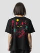 Футболка жіноча оверсайз Dubhumans Cyber Cat Чорний XL-2XL (CC-TWO-B-XL2XL) - зображення 1