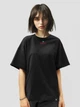 Футболка жіноча оверсайз Dubhumans Cyber Cat Чорний XL-2XL (CC-TWO-B-XL2XL) - зображення 2