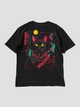 Футболка чоловіча оверсайз Dubhumans Cyber Cat Чорний M-L (CC-TMO-B-ML) - зображення 5