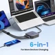 Сетевое зарядное устройство UGREEN CD271 GaN Desktop Charger 2*USB-A+4*USB-C 200W EU (40914) - изображение 2