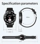 Смарт-годинник LEMFO KC88 Black (тонометр, пульсоксиметр, дзвінки) Amoled екран 2 ремінці - зображення 6