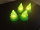 Набор 2 шт фигурок Елки ночник на led подсветке Зеленый - изображение 4
