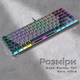 Клавиатура механическая проводная GamePro MK141R Red Swich Low Profile 75% RGB Dark Gray - изображение 9