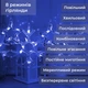 Гирлянда штора 3х0,9 м снежинка звезда на 145 LED лампочек светодиодная 10 шт Синий - изображение 5