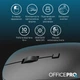 Мышь OfficePro M305B Silent Click Ergonomic Wireless Black - изображение 7