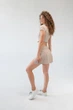 Спортивный комплект Tennis Style, beige (юбка-шорты, короткое поло) - M - изображение 4