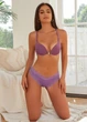 Женские хлопковые трусики бразилианы с кружевом Comfort Autumn (1388-48-05) Фиолетовый XL FINETOO (48) - изображение 1