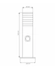 Вуличний стовпчик з розеткою Polux 327970 Teksas - зображення 3