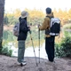 Трекінгова палиця 3-сек. Naturehike Men ST 01 6061 AL NH17D001-Z, алюміній, зелена - зображення 4