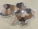 Дерев'яна карта України, багатошарова 3D, настінна, 50x33,5 см - изображение 3