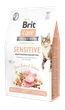 Сухой беззерновой корм для привередливых кошек Brit Care Cat Grain Free Sensitive HDigestion Delicate с индейкой и лососем 2 кг (171282/0709) - изображение 1