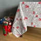 Скатерть Новогодние котики рогожка 150 х 180 см Серая - изображение 5
