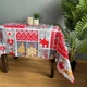 Скатерть Красный огонек рогожка 120 х 150 см Красная - изображение 3