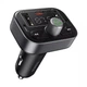 FM-трансмітер модулятор + 2USB 2.4A +Type-C для зарядки Baseus T-Typed Bluetooth FM Launcher S-09 Pro black (C10762200113-00) - зображення 1