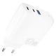 Мережевий Зарядний Пристрій Proove Shot GaN 67W (2Type-C + USB, QC 3.0 + PD 3.0) white - зображення 1