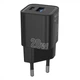 Мережевий Зарядний Пристрій Proove Silicone Power Plus 20W (Type-C + USB. QC 3.0 + PD 3.0) Black - зображення 2