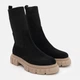 Женские демисезонные челси замшевые высокие Ashoes Симбол 38 24.5 см Черные (ROZ6501005119) - изображение 2