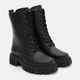 Женские зимние берцы кожаные высокие PARADIZE SHOES B-1502 36 23.5 см Черные (ROZ6501020590) - изображение 2