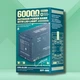 Павербанк с быстрой зарядкой 60000 mAh повербанк с фонариком Remax RPP-609 Quick Charge 22.5W 20W для дома powerbank с Power Delivery для телефона повербанк для планшета - изображение 4