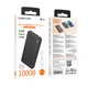 Павербанк зі швидкою зарядкою 22.5W BOROFONE BJ56 |2USB/Type-C, 10000mAh| Чорний - зображення 2