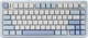 Игровая Беспроводная Клавиатур AULA F75 WhiteSalt Blue - изображение 1