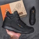 Зимние мужские высокие ботинки Jordan Y-707 41 27 см Черные - изображение 5