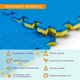 Підлогове двостороннє покриття із пазлів YELLOW та BLUE 60х60х2см, мʼяке, тепле, водовідштовхуюче - зображення 4