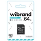 Карта памяти Wibrand microSDXC 64GB Class 10 UHS-I + Adapter SD (WICDXU1/64GB-A) Black - изображение 2