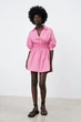 Сукня жіноча міні Zara Short Pink Poplin Dress S Рожевий (3211\164\636) - изображение 1