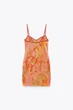 Сукня жіноча міні Zara Pink and Orange Knit Zara Dress S Різнокольоровий (1131\982\620) - зображення 2