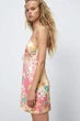 Сукня жіноча ZARA Satin Floral Pink Yellow Mini Dress S Різнокольоровий (8342\317\050) - зображення 3