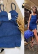 Сукня жіноча Zara Tweed Texture Weave Tank Dress S Блакитний (8844\106\030) - зображення 6