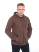 Толстовка мужская коричневая теплая на флисе 309-1 XL - изображение 1