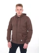 Толстовка мужская коричневая теплая на флисе 309-1 XL - изображение 4