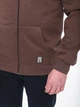 Толстовка мужская коричневая теплая на флисе 309-1 XL - изображение 7