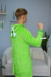 Піжама Кігурумі My Kigu Чоловіча Корпорація Монстрів Одноокий Монстр Майк Вазовський Зелений розмір M 155-165 см (21100M411) - зображення 7