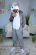 Піжама Кігурумі My Kigu Чоловіча Сумний Хаскі Сірий розмір M 155-165 см (21090411) - зображення 1