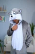 Піжама Кігурумі My Kigu Чоловіча Сумний Хаскі Сірий розмір M 155-165 см (21090411) - зображення 10