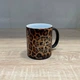 Подарочная чашка хамелеон с принтом Стон Айленд х Leopard (Stone Island) 330 мл. Белый с оранжевым - изображение 1